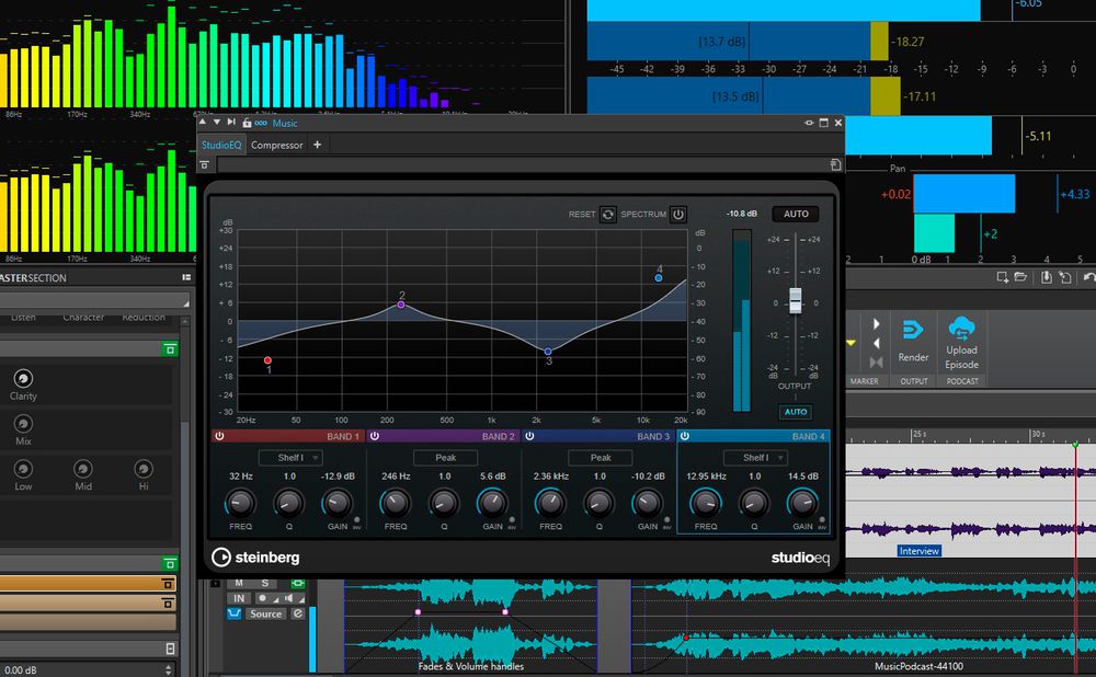 WaveLab Cast Podcast Creation Software Steinberg